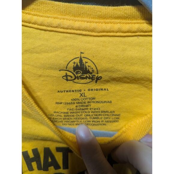 Youth XL Yellow Pluto Dog Shirt DISNEY “What up dog” Pluto Mickey Mouse - Picture 3 of 10